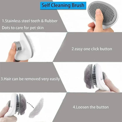 Carenlin™ - Pet Dog Brush Cat Comb Self Cleaning