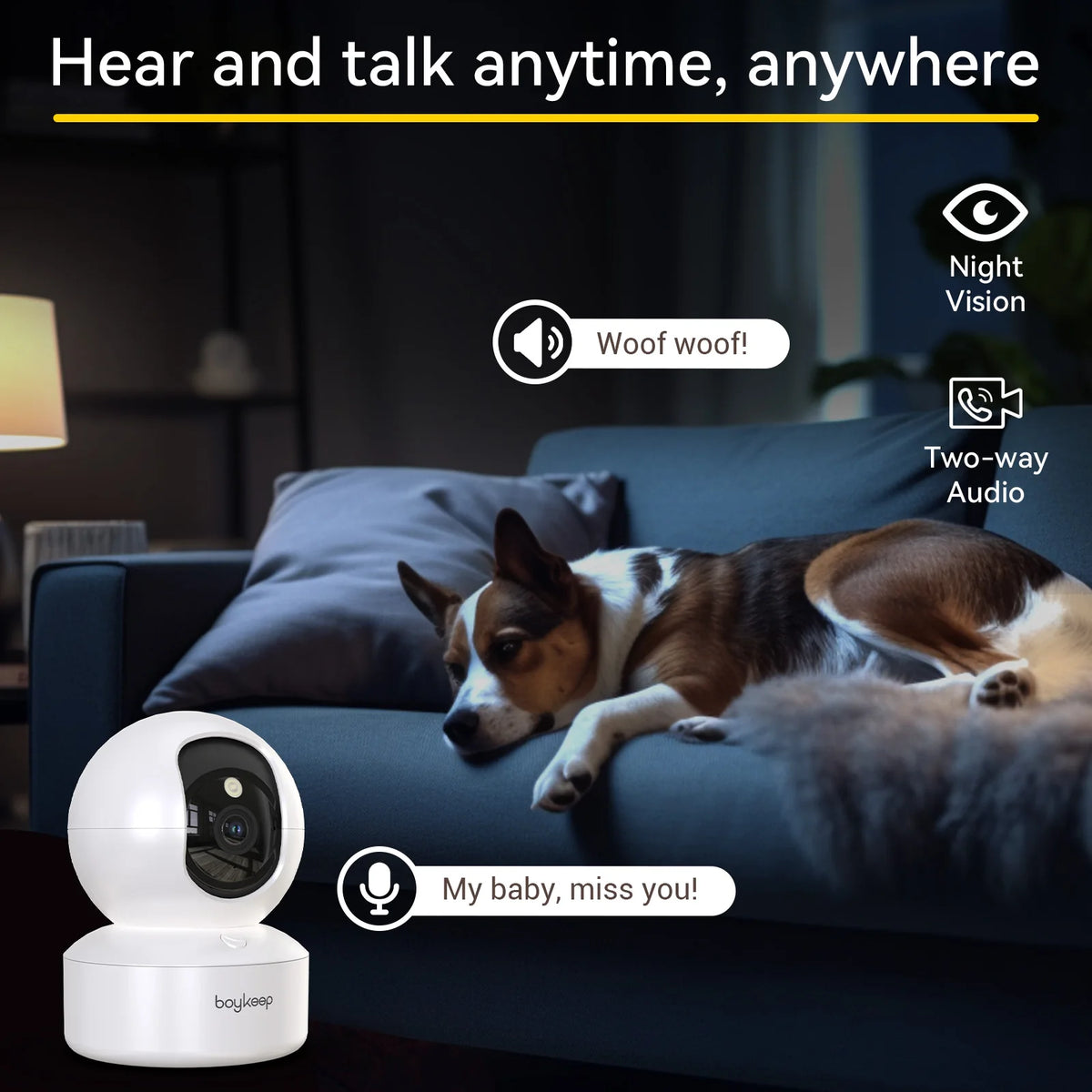 Carenlin™ - Boykeep 2K Pet Dog Camera